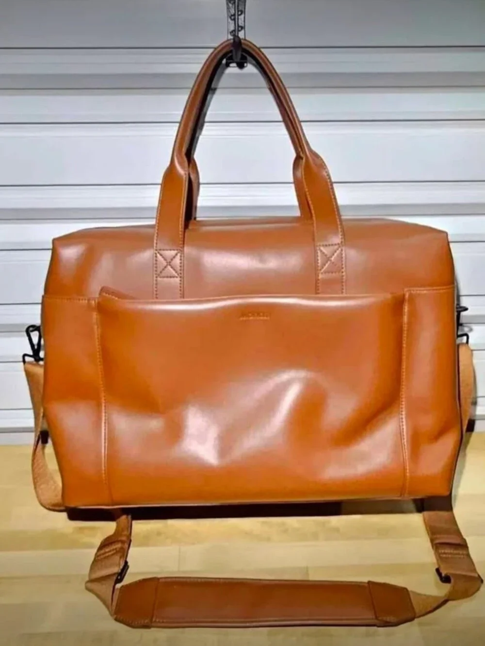Monos Metro Duffel with QuickSnap Metro Kit - Saddle Tan Vegan Leather
